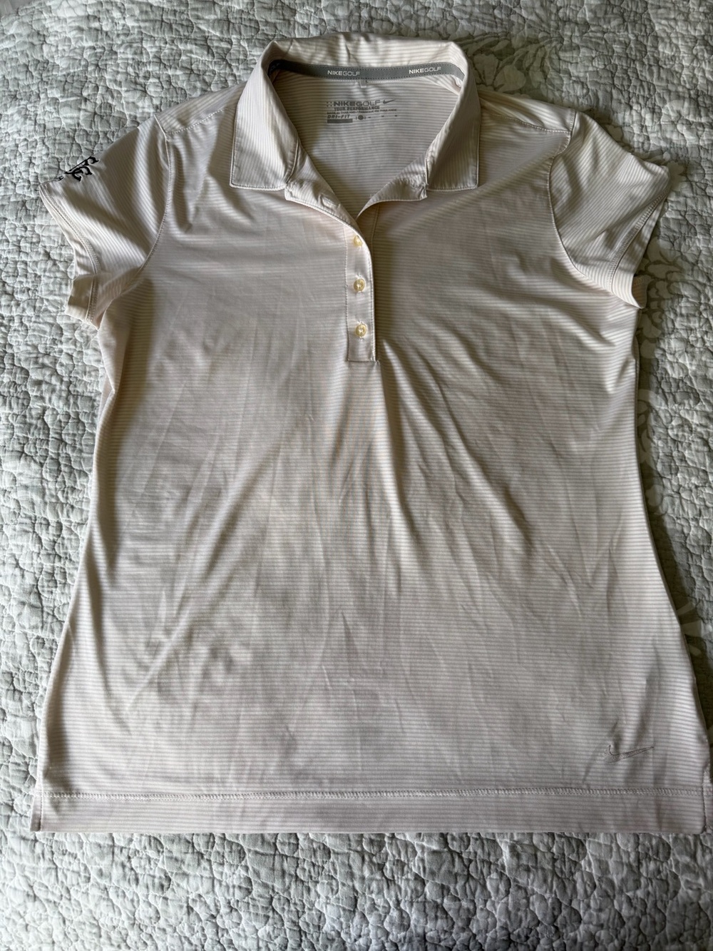 Women’s Nike Golf Dri-FIT Tour Performance  polo shirt. Like new. Soft pink